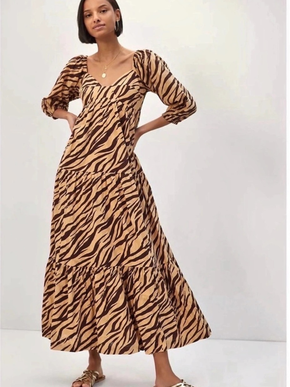 Anthropologie $170 PTP 19-22 Blossom Maxi Dress,